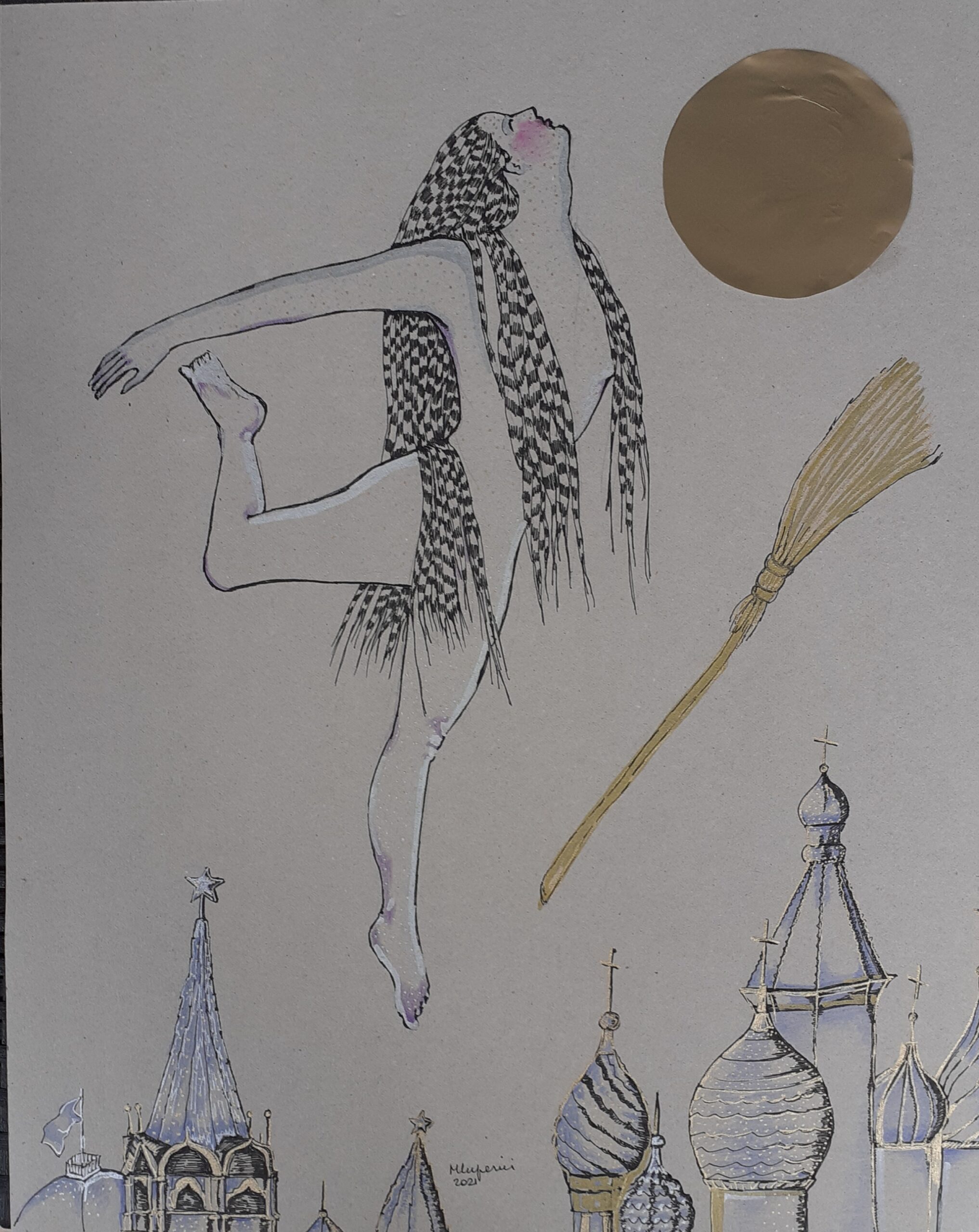 Disegno - Il volo di Margherita