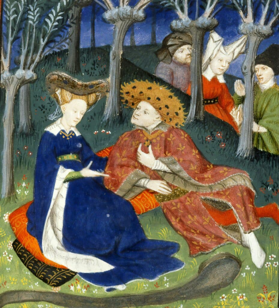 L'amore platonico tra il poeta e la sua dama